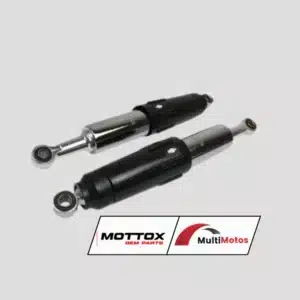 AMORTIGUADOR JL110/MT110/QMC110 CABALLITO 375MM NEGRO MOTTOX
