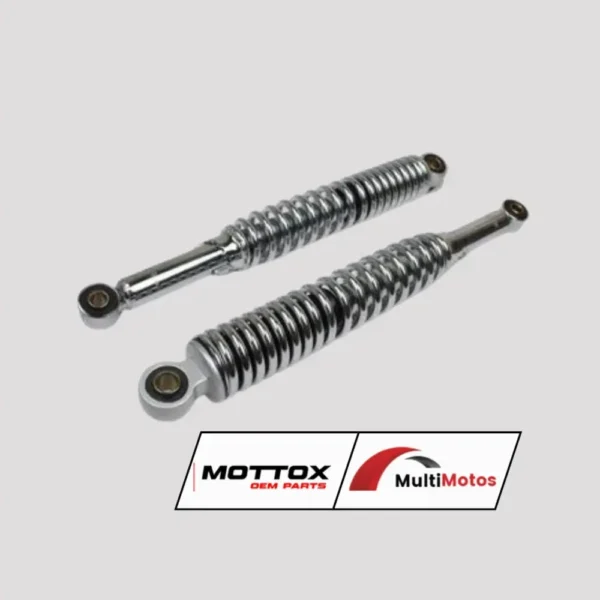 AMORTIGUADOR JL110/MT110/JH70 CABALLITO 380MM CROMADO MOTTOX