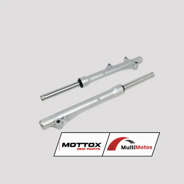 BARRAS TELESCOPICAS JL110/TRAXX TX110/QMC110 CABALLITO F/DISCO PLATA LT: 490MM DM 26MM MOTTOX
