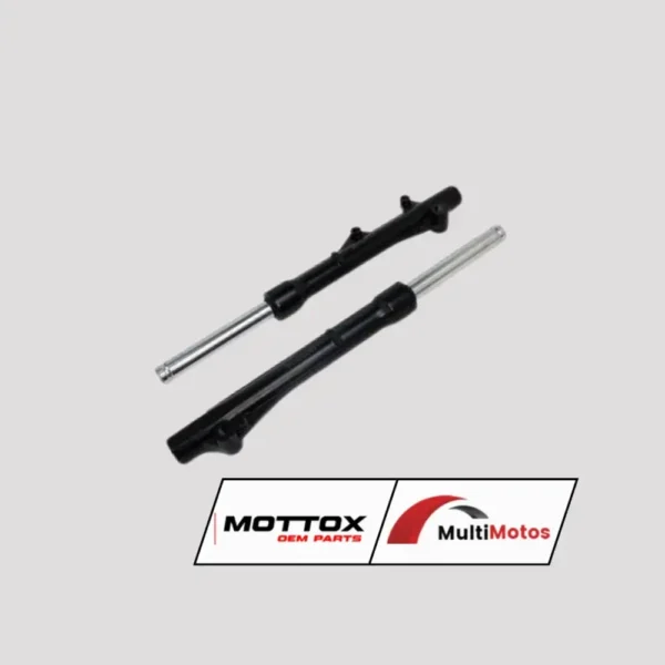 BARRAS TELESCOPICAS SHINERAY XY125-7 CABALLITO F/DISCO LT: 490 DM: 26MM NEGRA MOTTOX