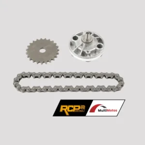 BOMBA ACEITE DY150 S1/DY150 GHOST/FATTY150/TD125 C/PIÑON Y CADENILLA (SET 3PZS) RCP