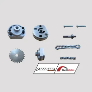 BOMBA ACEITE DY150 S1/DY150 GHOST/FATTY150/TD125 C/PIÑON Y CADENILLA (SET 3PZS) MOXAL