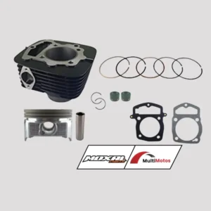 CILINDRO KIT DAYTONA DY250/TEKKEN/AXXO TRACKER 250/SKR 250 /CB 250 PIST: 65.50mm PIN 15mm ALTO 107mm 250CC SISTEMA A CADENILLA NEGRO MOXAL