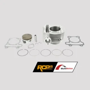 CILINDRO KIT MOTOR1 FATTY 175/ BULTACO STORM 175 / GY6-175 MOTONETA PIST: 61mm PIN: 15mm ALTO: 89mm GRIS RCP