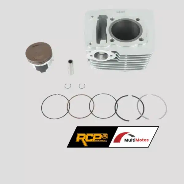CILINDRO KIT IGM WIND 200 PIST: 62mm PIN: 13mm ALTO 105mm SISTEMA A CADENILLA PLATA RCP