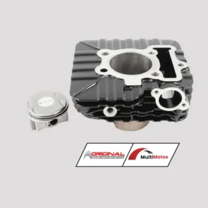 CILINDRO KIT BAJAJ PULSAR160NS PIST:58mm PIN:15mm ALTO:97mm 160CC PLANO NEGRO MARCA ORIGINAL