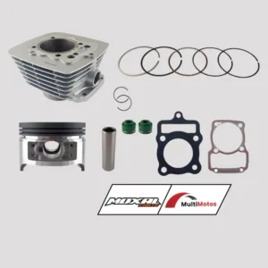 CILINDRO KIT RANGER 200 GY-8 /SHINERAY XY200GY/XY200GY-6/SHINERAY XY200GY-8/GY200 PIST: 63,5mm PIN: 15mm ALTO: 107,4mm 196cc SISTEMA A PALILLO GRIS MOXAL